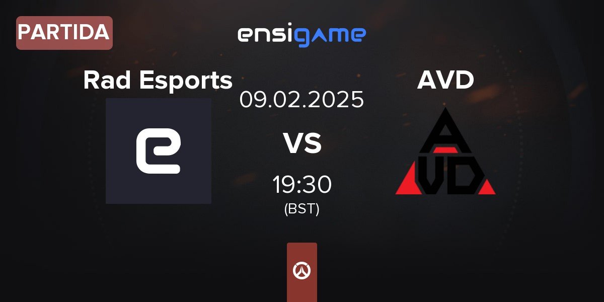 Partida Rad Esports vs Avidity AVD | 09.02