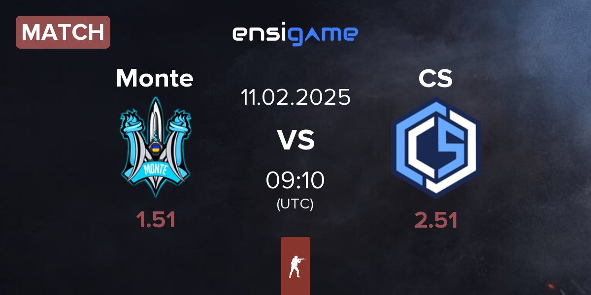 Match Monte vs CYBERSHOKE Esports CS | 11.02