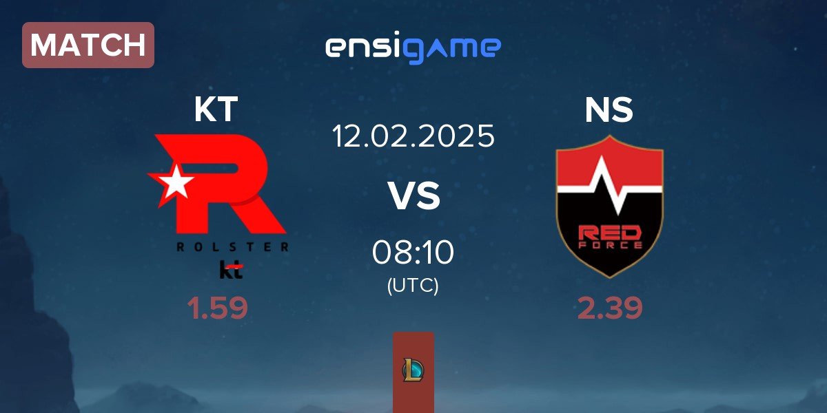 Match KT Rolster KT vs Nongshim RedForce NS | 12.02