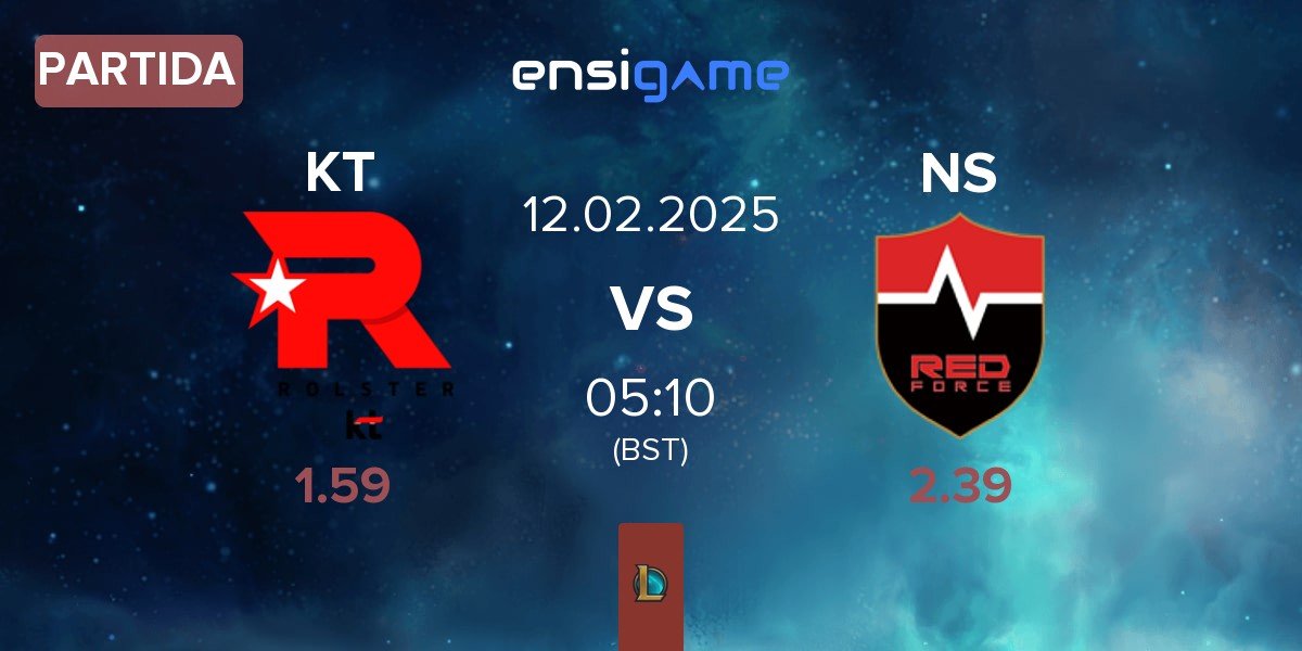 Partida KT Rolster KT vs Nongshim RedForce NS | 12.02