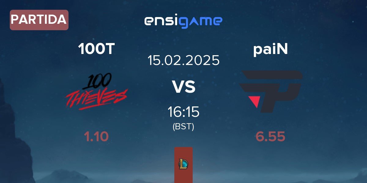 Partida 100 Thieves 100T vs paiN Gaming paiN | 15.02