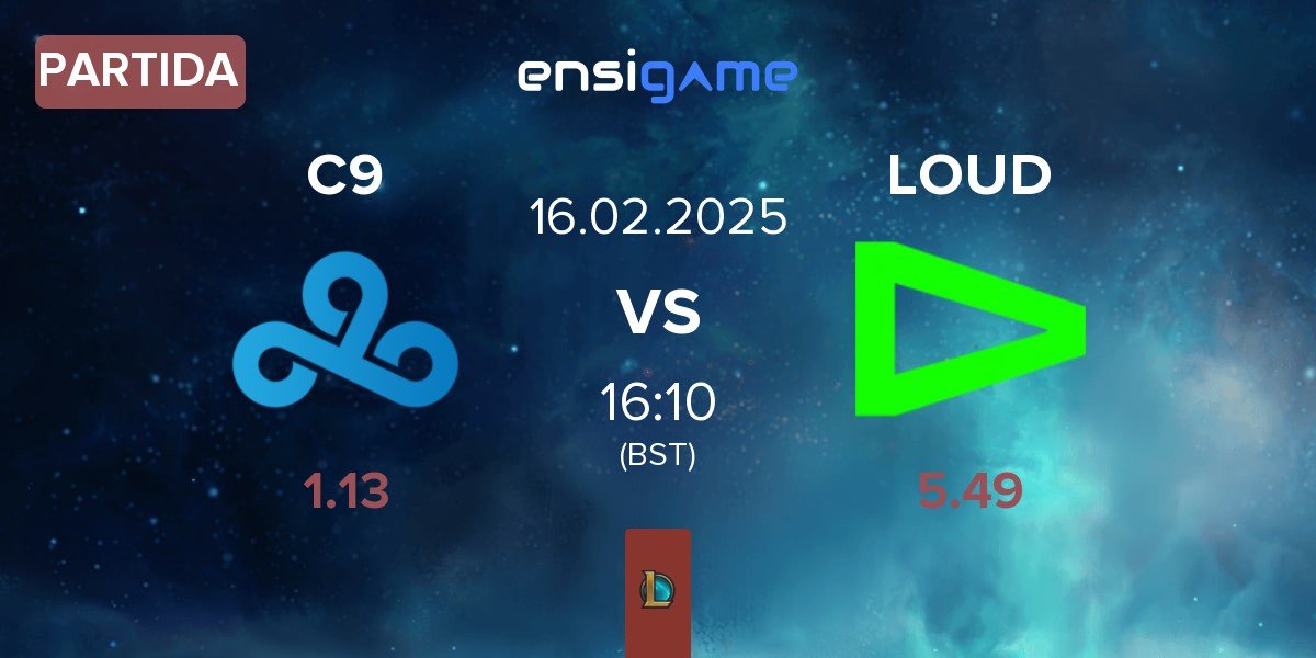 Partida Cloud9 C9 vs LOUD | 16.02