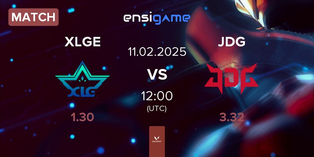 Match XLG Esports XLGE vs JD Gaming JDG | 11.02