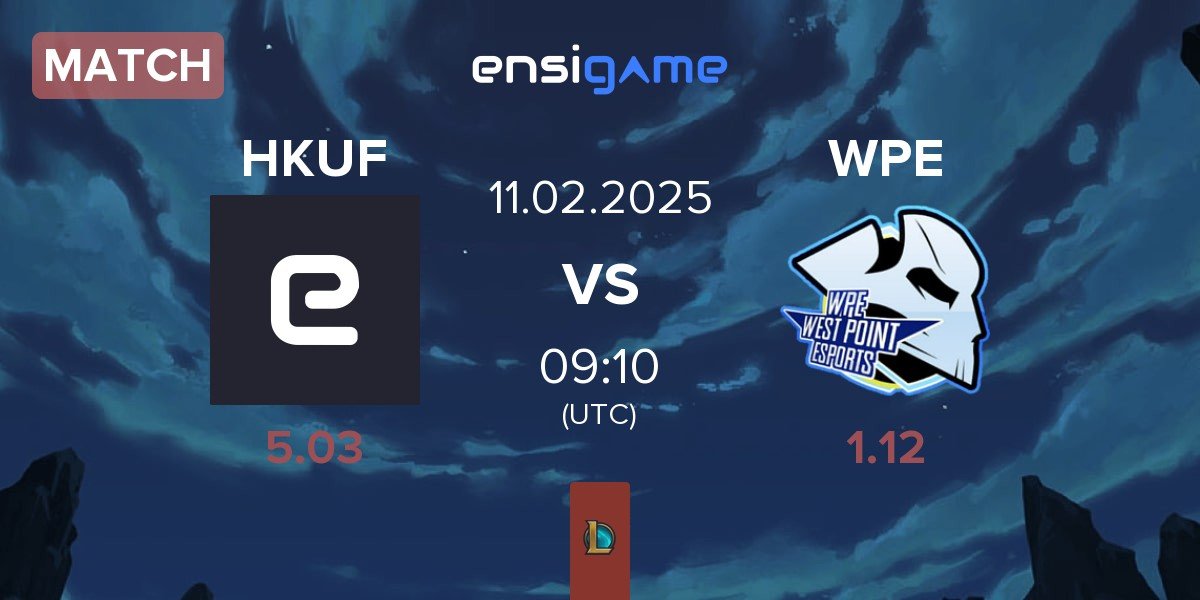 Match Hungkuang Falcon HKUF vs West Point Esports WPE | 11.02