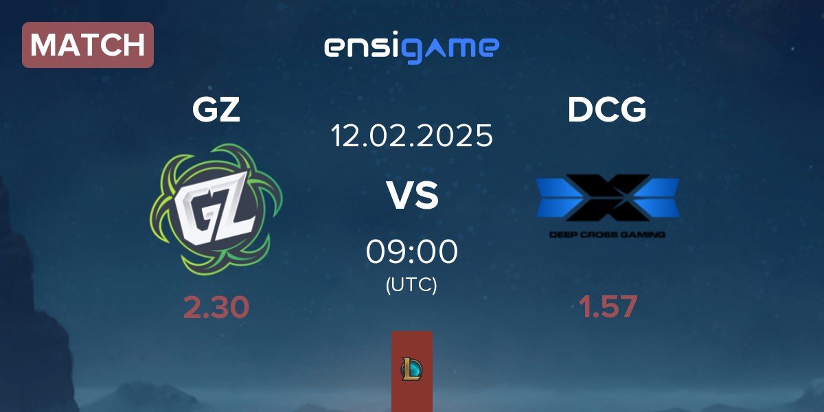 Match Ground Zero Gaming GZ vs Deep Cross Gaming DCG | 12.02