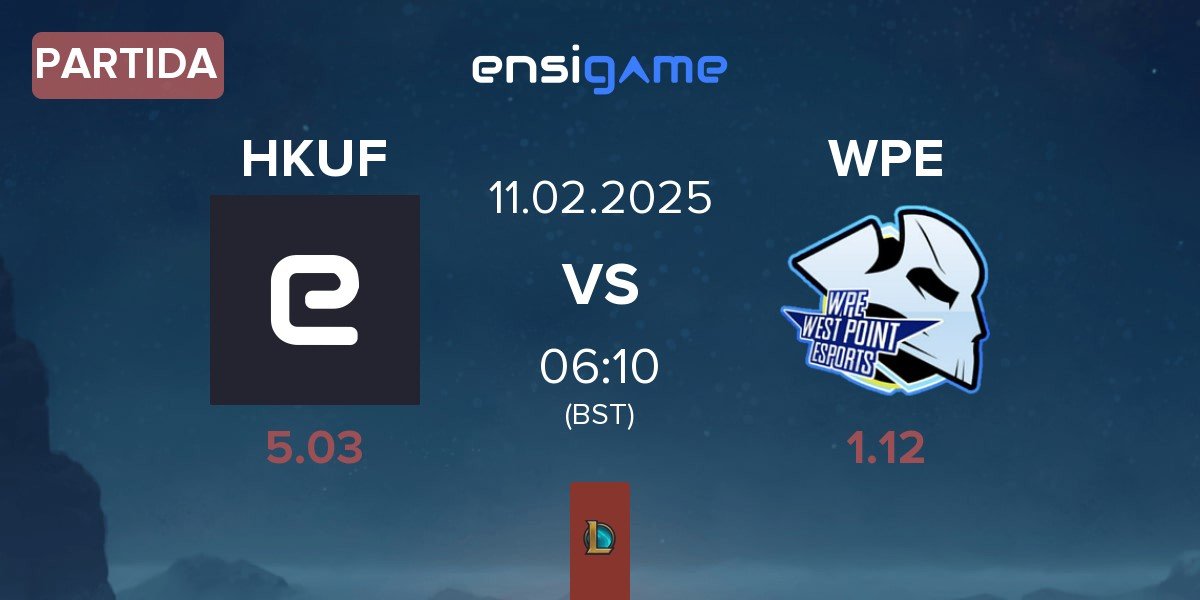 Partida Hungkuang Falcon HKUF vs West Point Esports WPE | 11.02