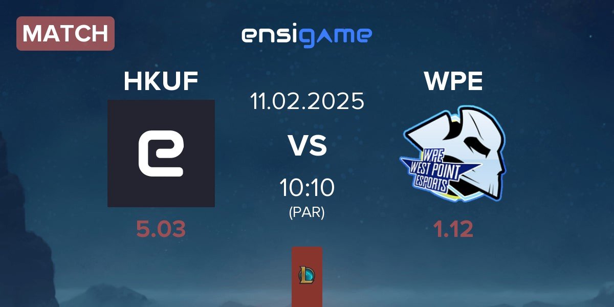 Match Hungkuang Falcon HKUF vs West Point Esports WPE | 11.02