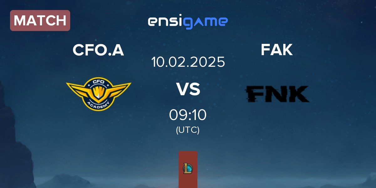 Match CTBC Flying Oyster Academy CFO.A vs Frank Esports FAK | 10.02