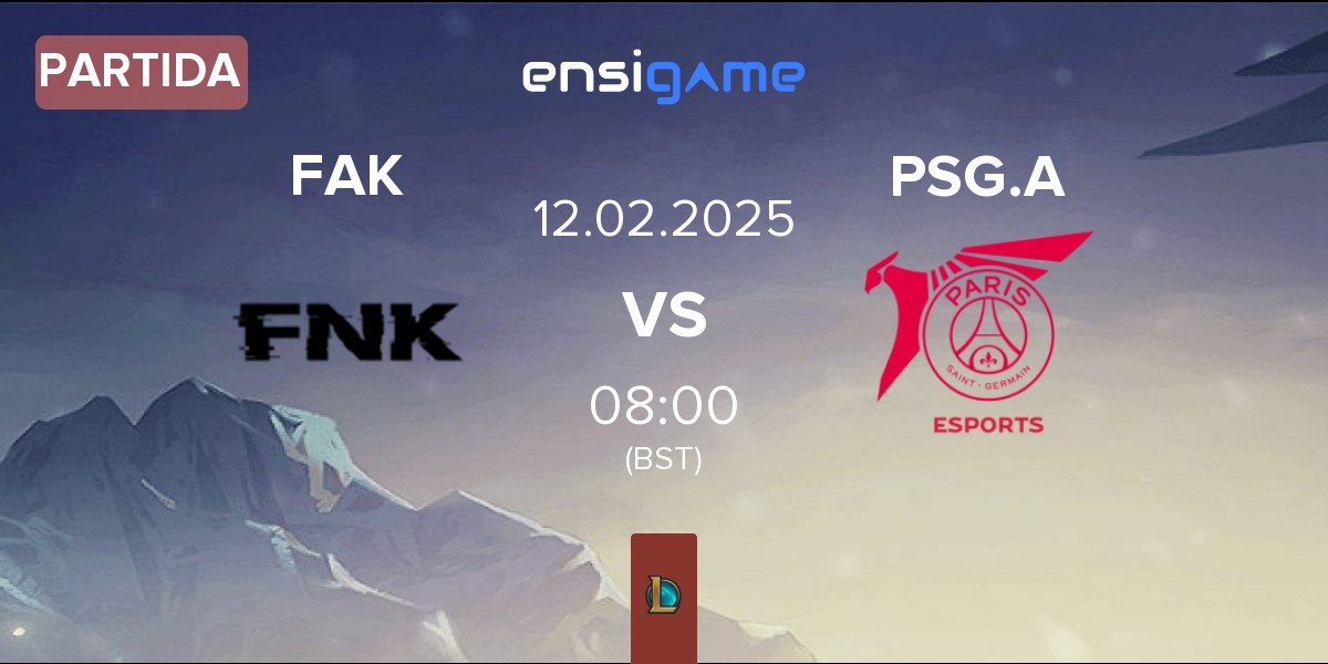 Partida Frank Esports FAK vs PSG Talon Academy PSG.A | 12.02