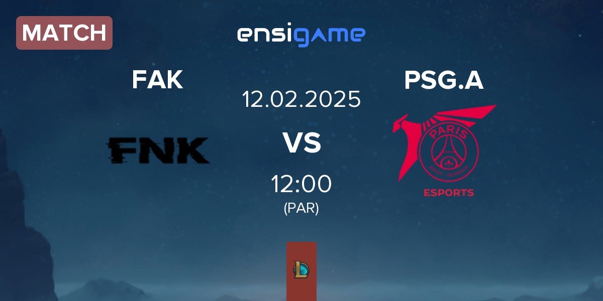 Match Frank Esports FAK vs PSG Talon Academy PSG.A | 12.02