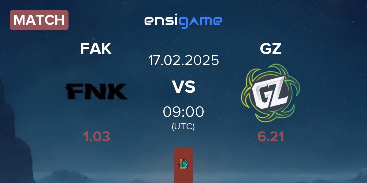 Match Frank Esports FAK vs Ground Zero Gaming GZ | 17.02