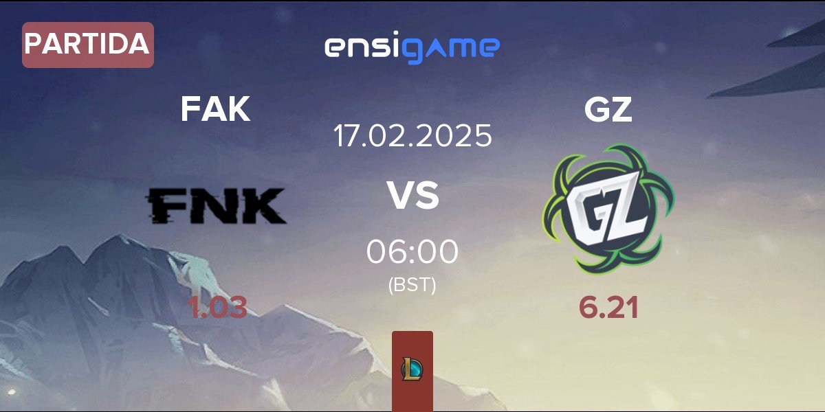 Partida Frank Esports FAK vs Ground Zero Gaming GZ | 17.02