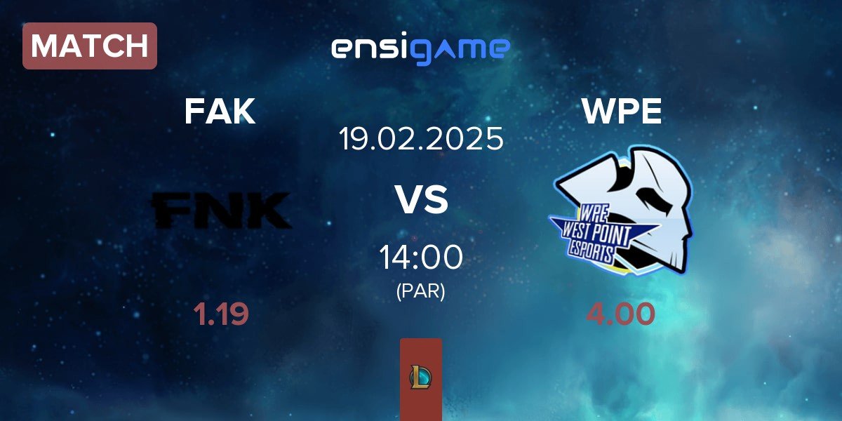 Match Frank Esports FAK vs West Point Esports WPE | 19.02