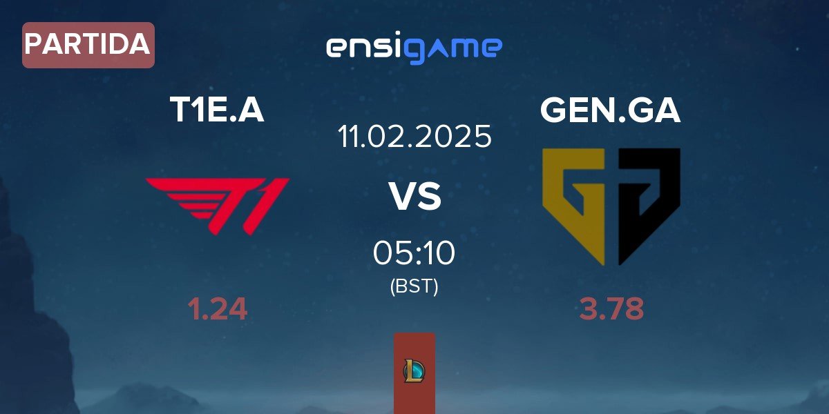 Partida T1 Esports Academy T1E.A vs Gen.G Global Academy GEN.GA | 11.02