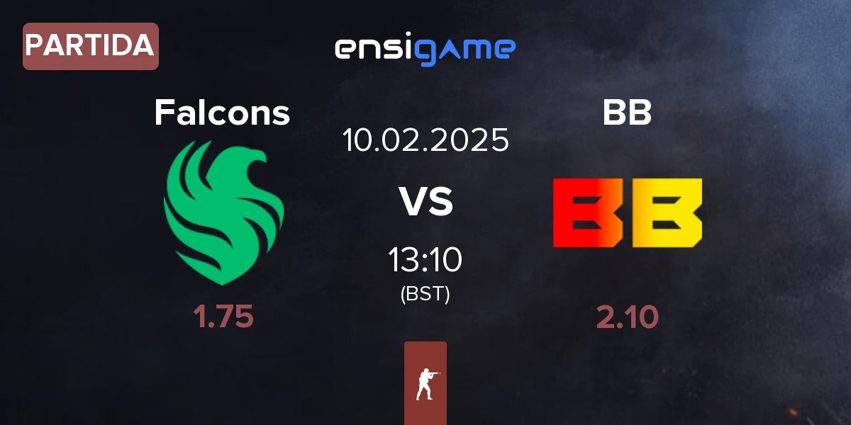 Partida Team Falcons Falcons vs BetBoom BB | 10.02