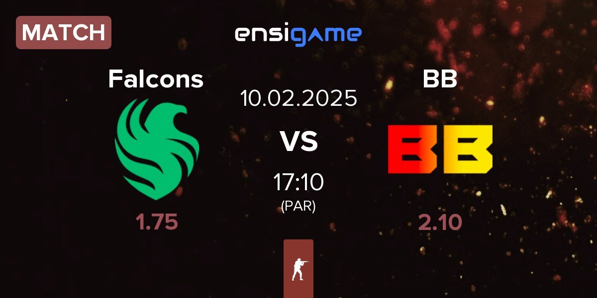 Match Team Falcons Falcons vs BetBoom BB | 10.02