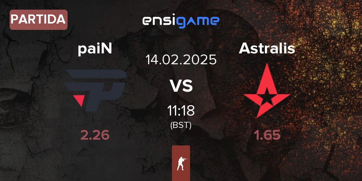 Partida paiN Gaming paiN vs Astralis | 14.02