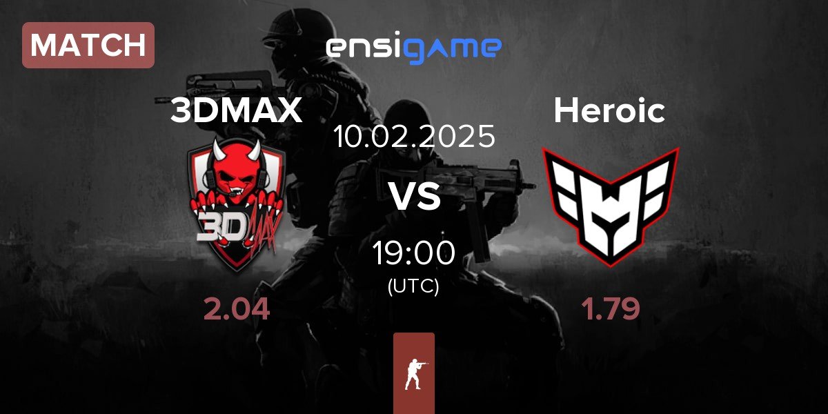 Match 3DMAX vs Heroic | 10.02