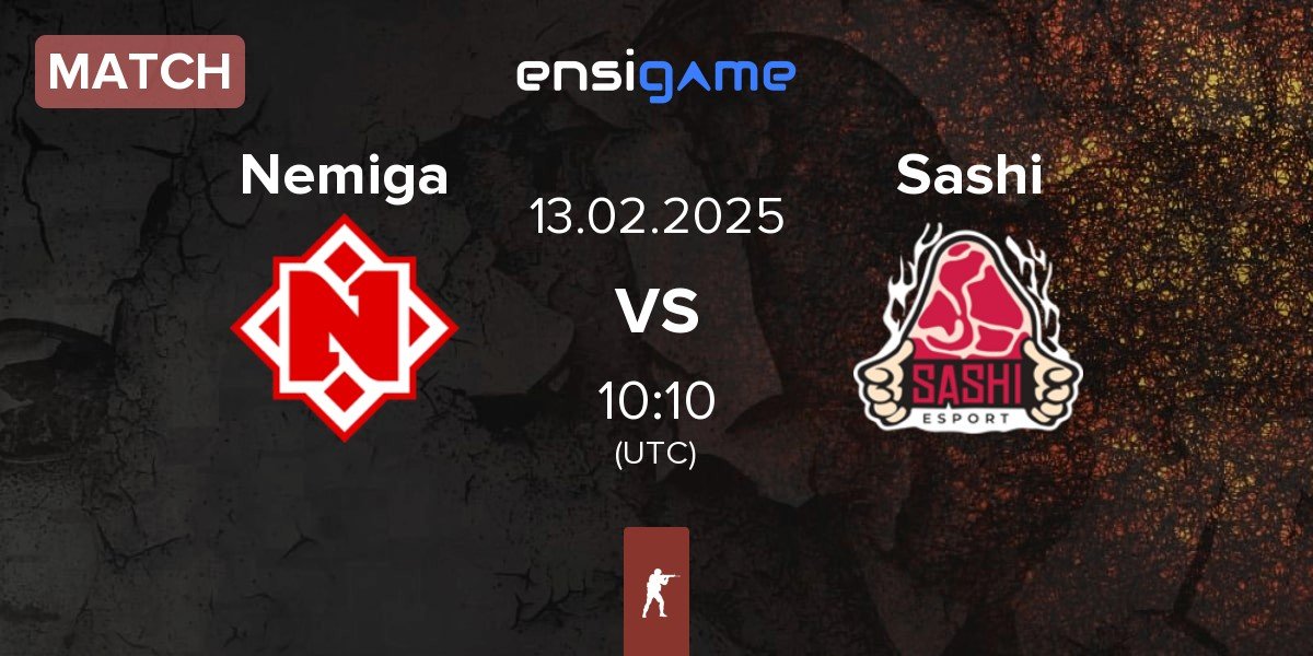 Match Nemiga Gaming Nemiga vs Sashi Esport Sashi | 13.02