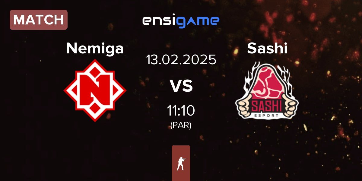 Match Nemiga Gaming Nemiga vs Sashi Esport Sashi | 13.02