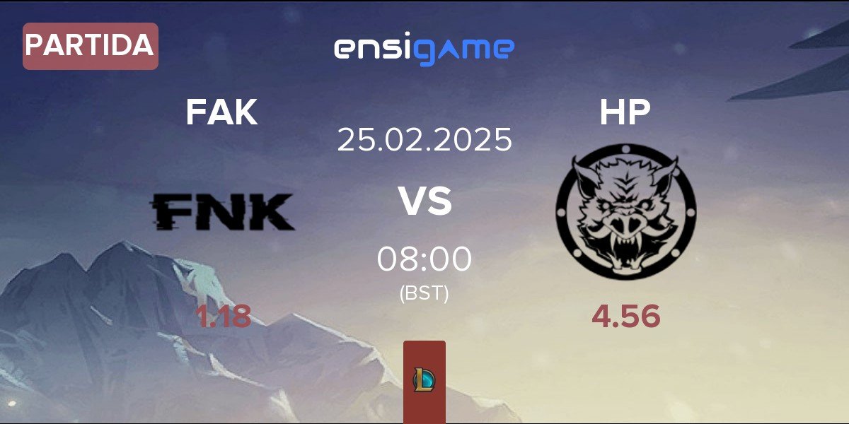 Partida Frank Esports FAK vs HELL PIGS HP | 25.02