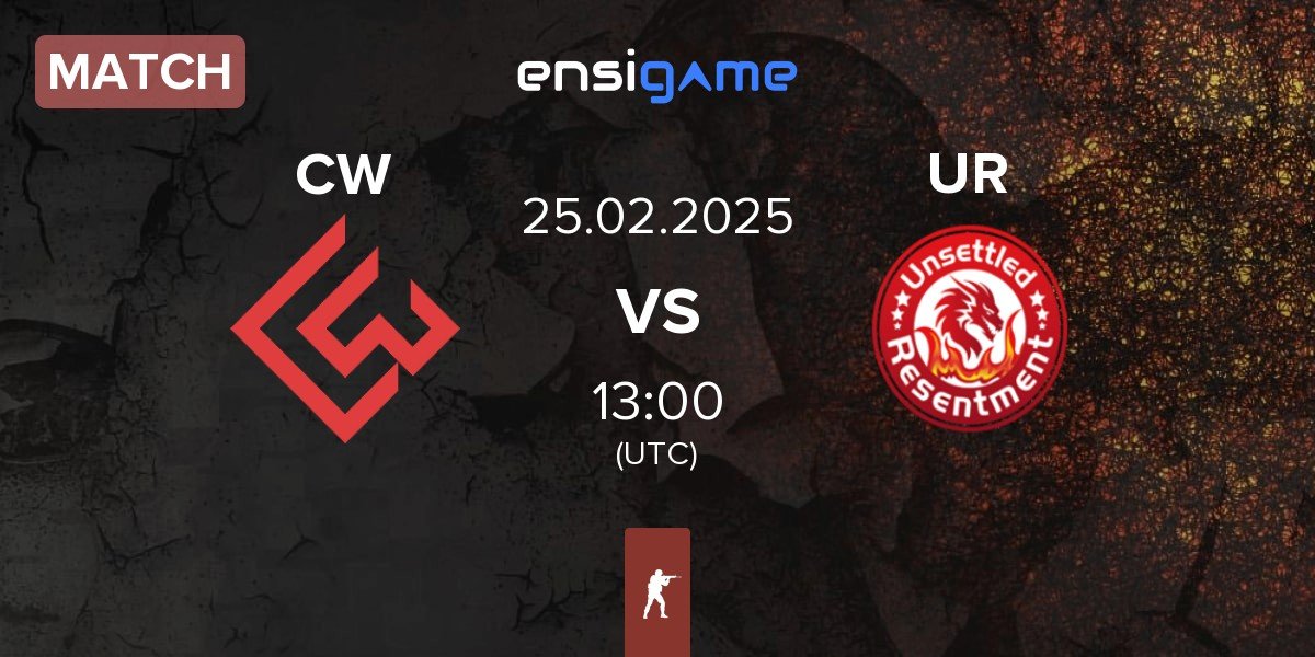 Match Chinggis Warriors CW vs Unsettled Resentment UR | 25.02