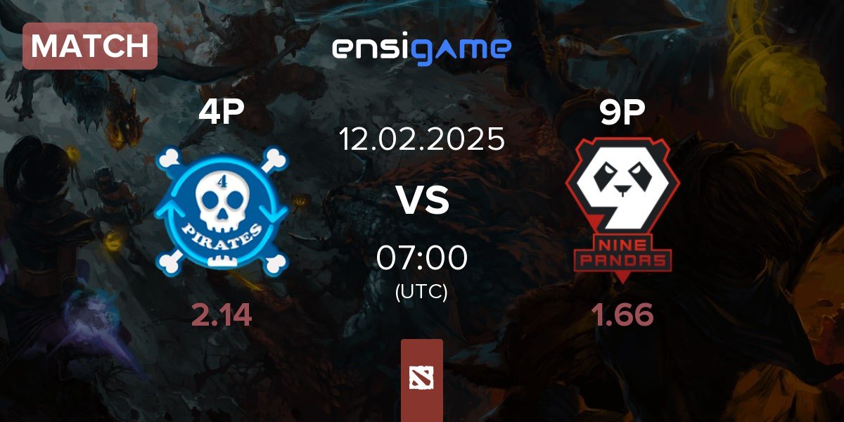 Match 4Pirates 4P vs 9Pandas 9P | 12.02