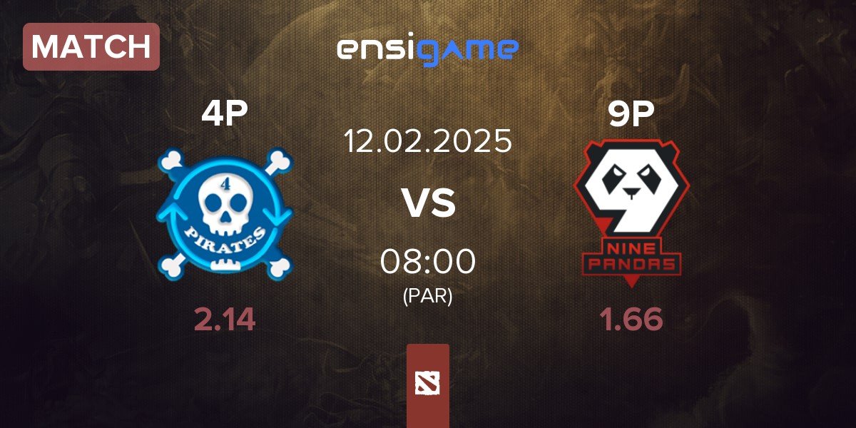 Match 4Pirates 4P vs 9Pandas 9P | 12.02