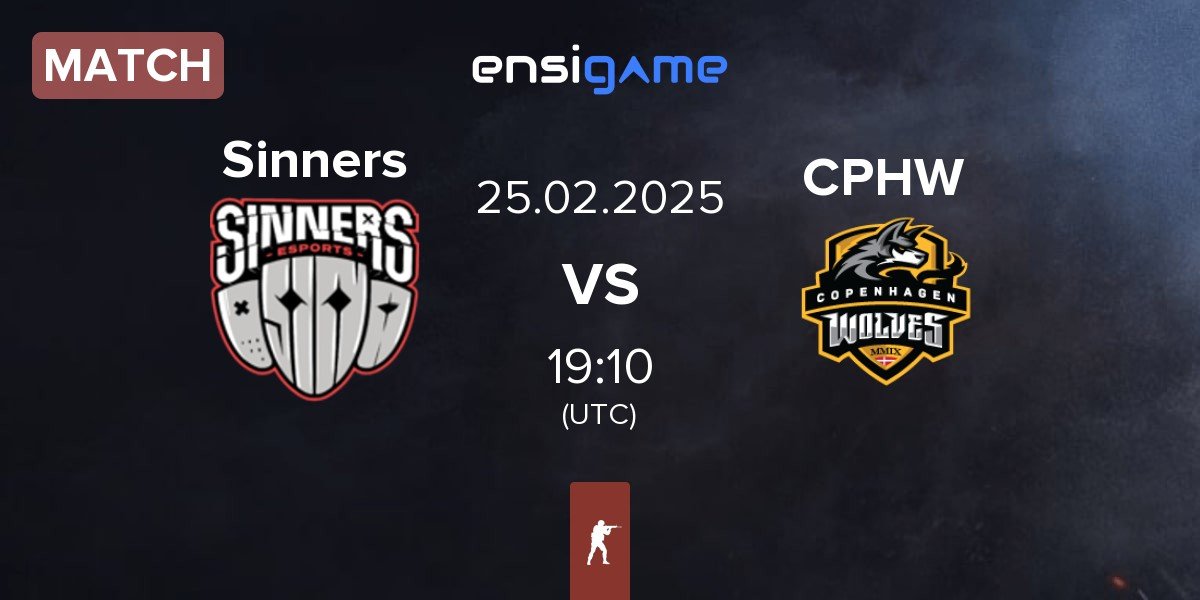 Match Sinners Esports Sinners vs Copenhagen Wolves CPHW | 25.02