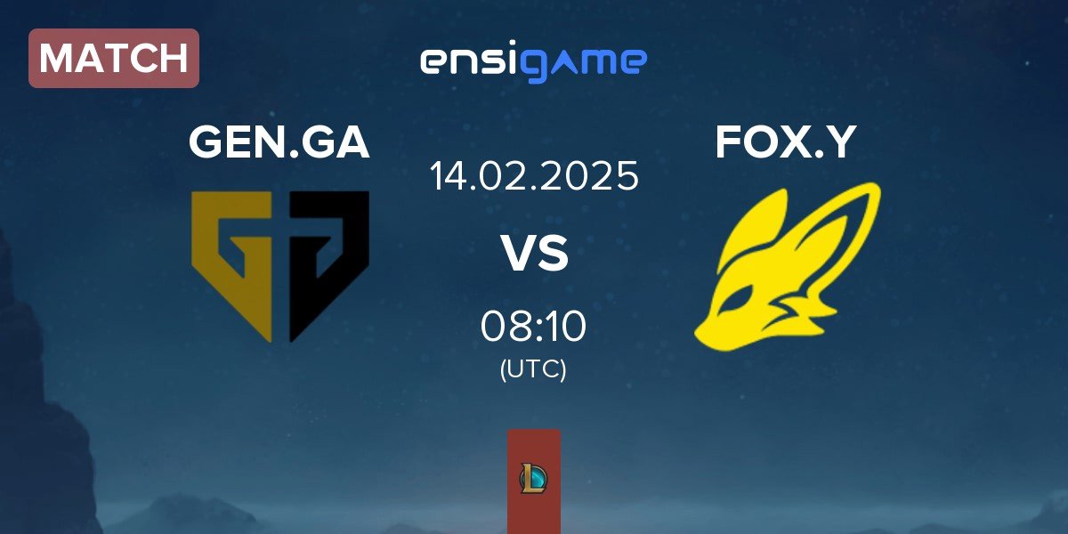 Match Gen.G Global Academy GEN.GA vs BNK FearX Youth FOX.Y | 14.02