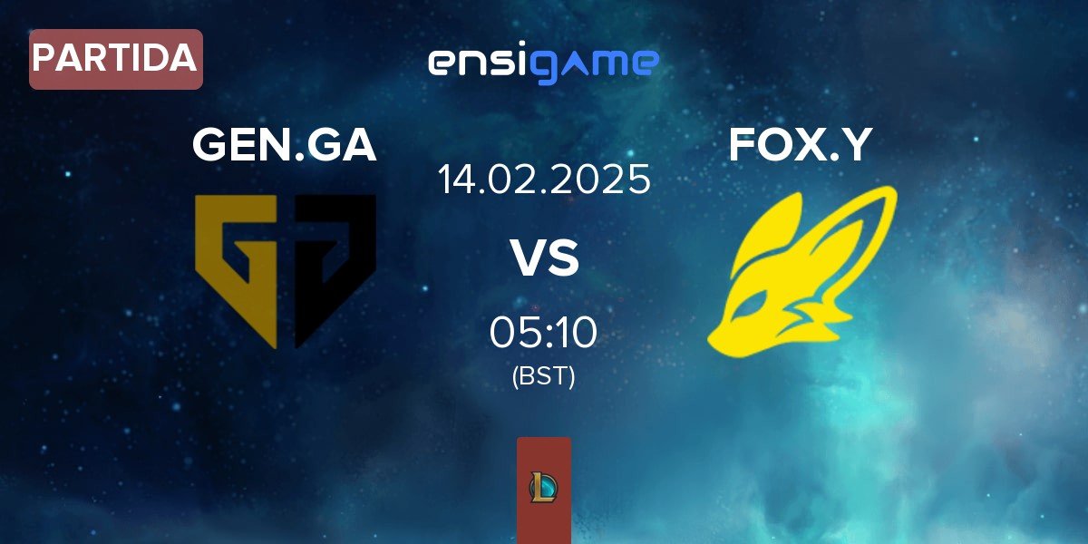 Partida Gen.G Global Academy GEN.GA vs BNK FearX Youth FOX.Y | 14.02