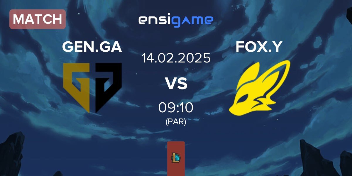 Match Gen.G Global Academy GEN.GA vs BNK FearX Youth FOX.Y | 14.02