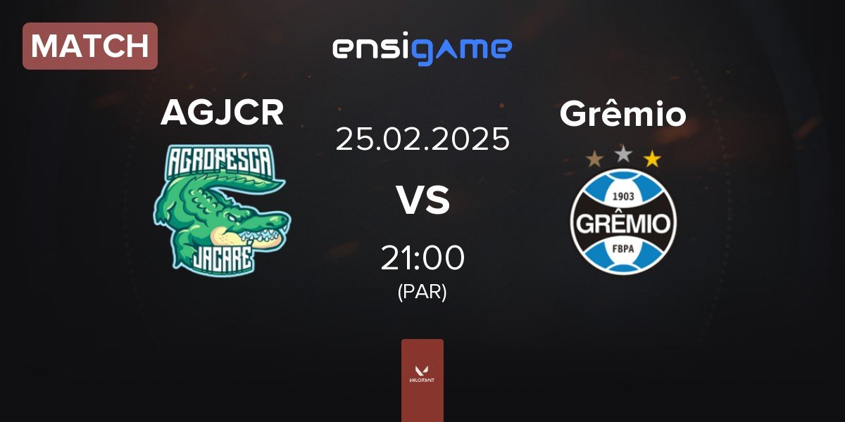 Match Agropesca Jacare AGJCR vs Grêmio Esports Grêmio | 25.02