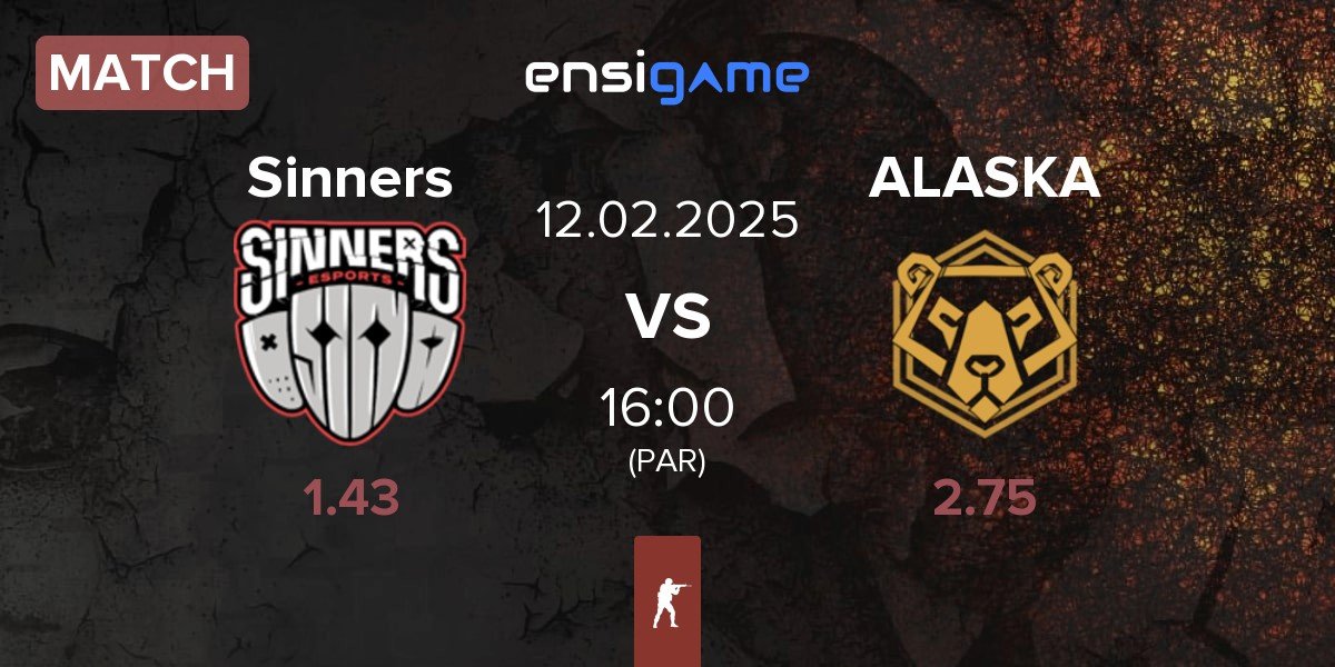 Match Sinners Esports Sinners vs ALASKA | 12.02