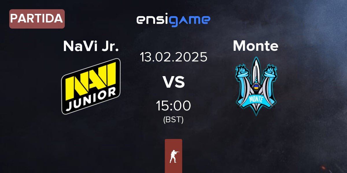 Partida Natus Vincere Junior NaVi Jr. vs Monte | 13.02