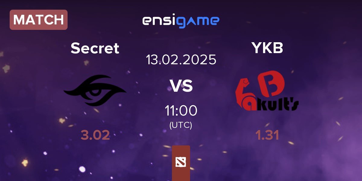 Match Team Secret Secret vs Yakult Brothers YKB | 13.02