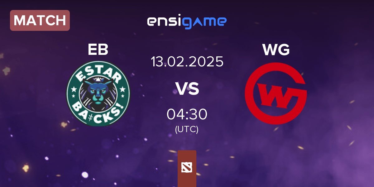 Match estar backs EB vs Wildcard Gaming WG | 13.02