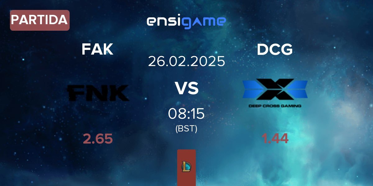 Partida Frank Esports FAK vs Deep Cross Gaming DCG | 26.02