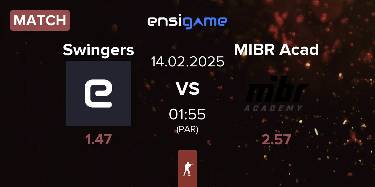 Match Swingers vs MIBR Academy MIBR Acad | 14.02