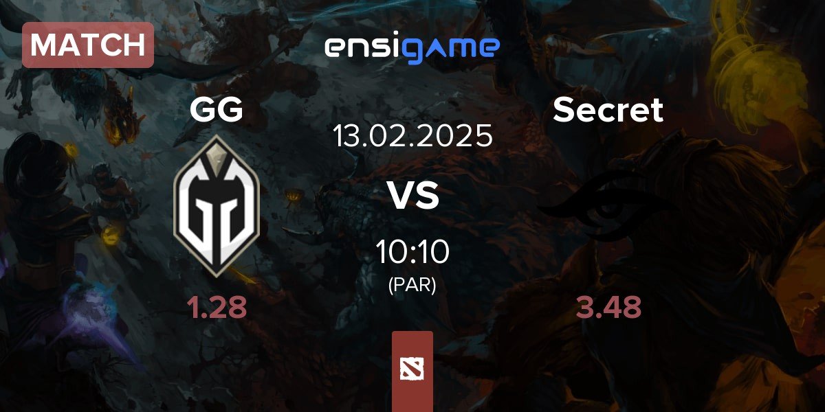 Match Gaimin Gladiators GG vs Team Secret Secret | 13.02