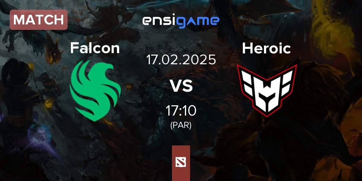 Match Team Falcons Falcon vs Heroic | 17.02