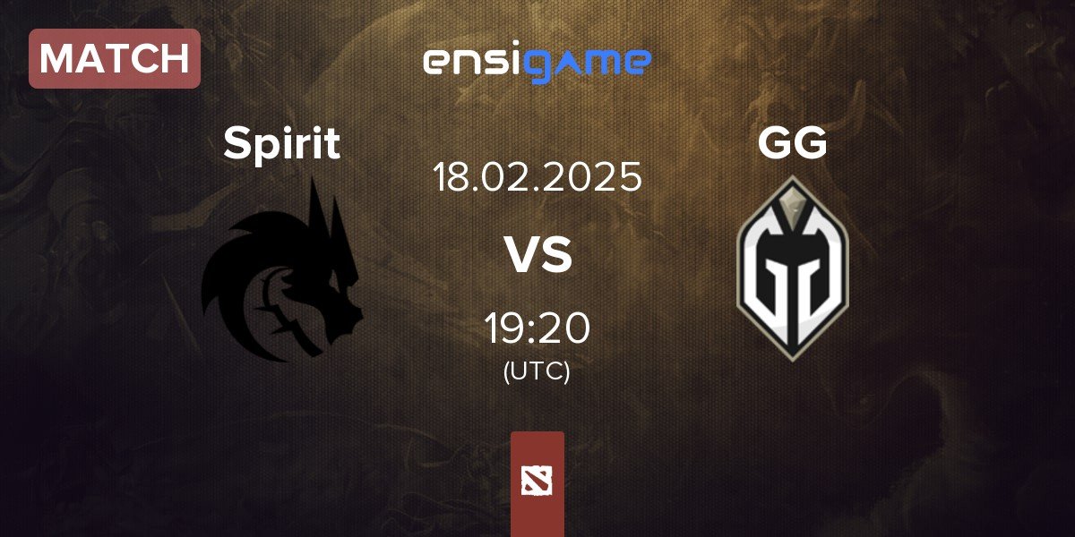 Match Team Spirit Spirit vs Gaimin Gladiators GG | 18.02