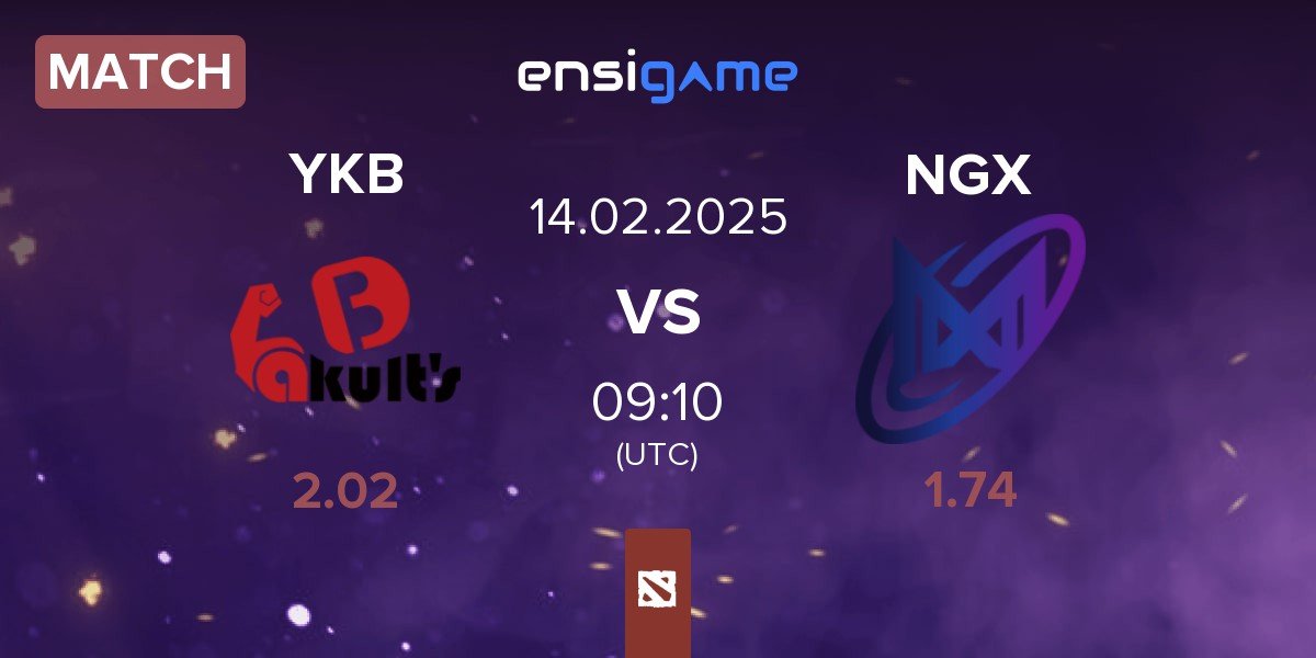 Match Yakult Brothers YKB vs Nigma Galaxy NGX | 14.02