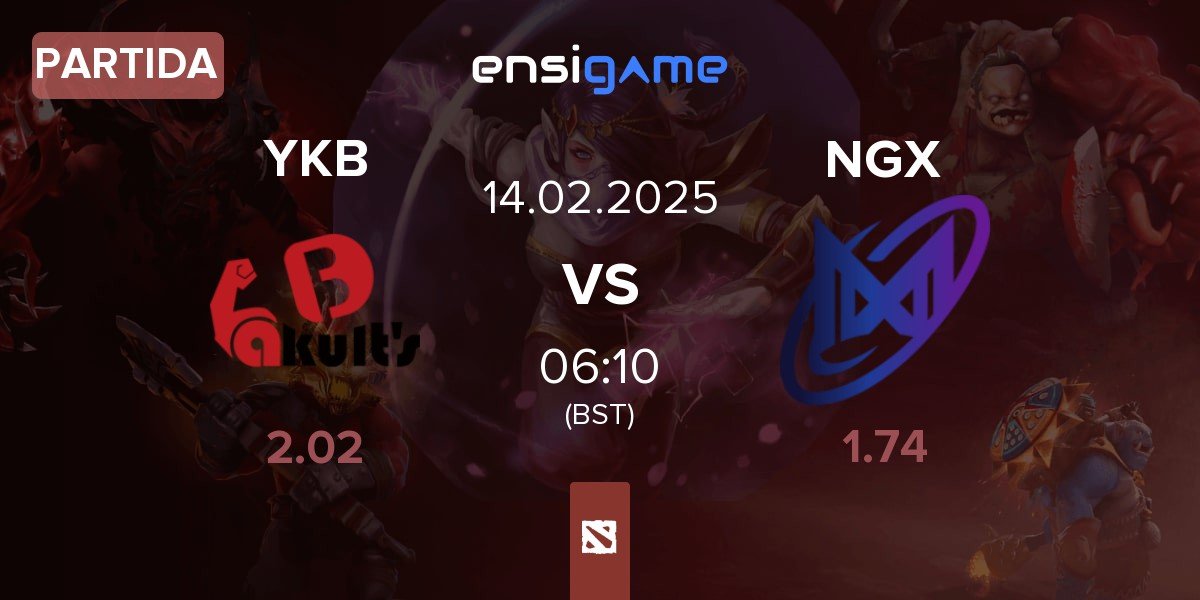 Partida Yakult Brothers YKB vs Nigma Galaxy NGX | 14.02