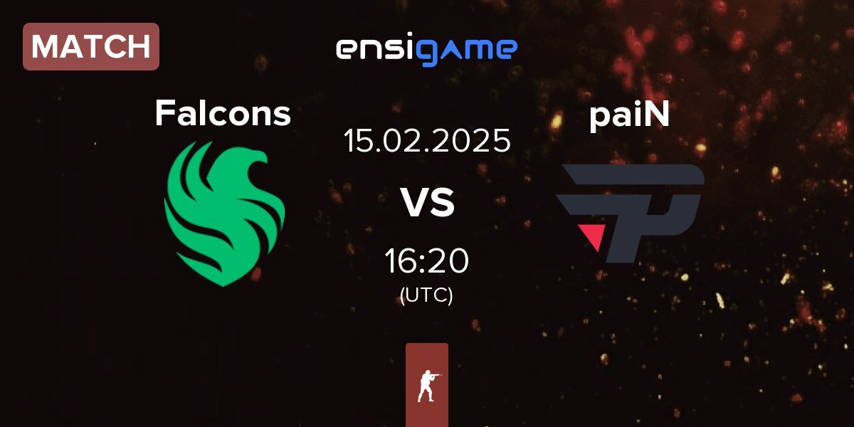 Match Team Falcons Falcons vs paiN Gaming paiN | 15.02