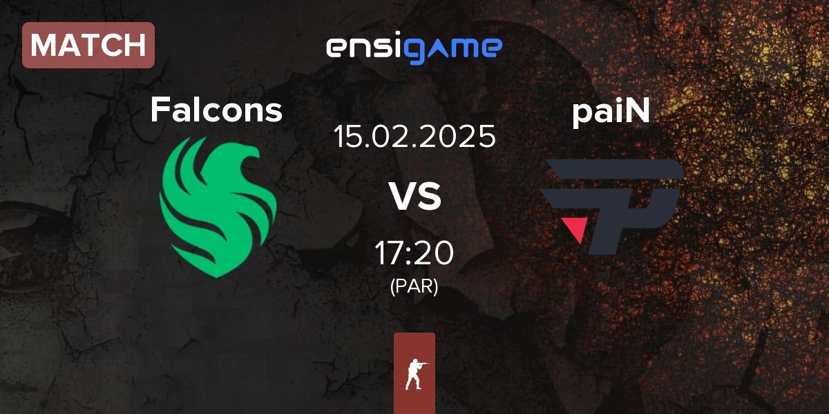 Match Team Falcons Falcons vs paiN Gaming paiN | 15.02