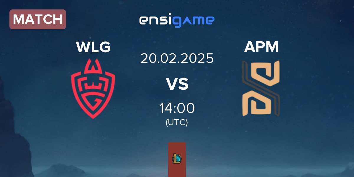 Match WLGaming Esports WLG vs Actions Per Minute APM | 20.02