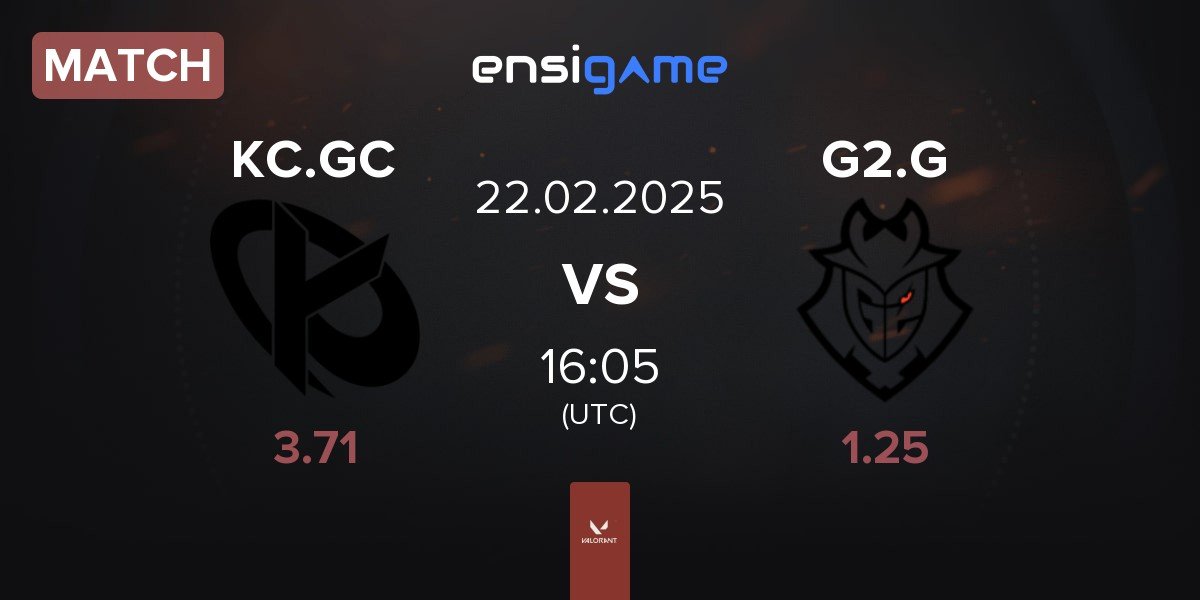 Match Karmine Corp GC KC.GC vs G2 Gozen G2.G | 22.02