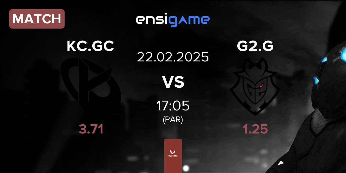 Match Karmine Corp GC KC.GC vs G2 Gozen G2.G | 22.02