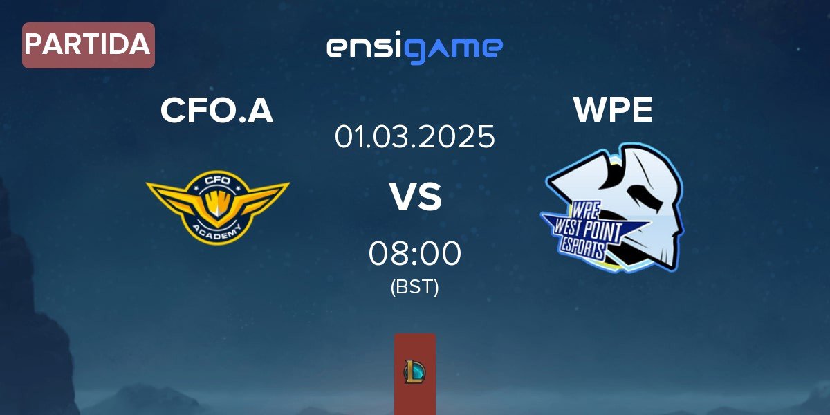 Partida CTBC Flying Oyster Academy CFO.A vs West Point Esports WPE | 01.03